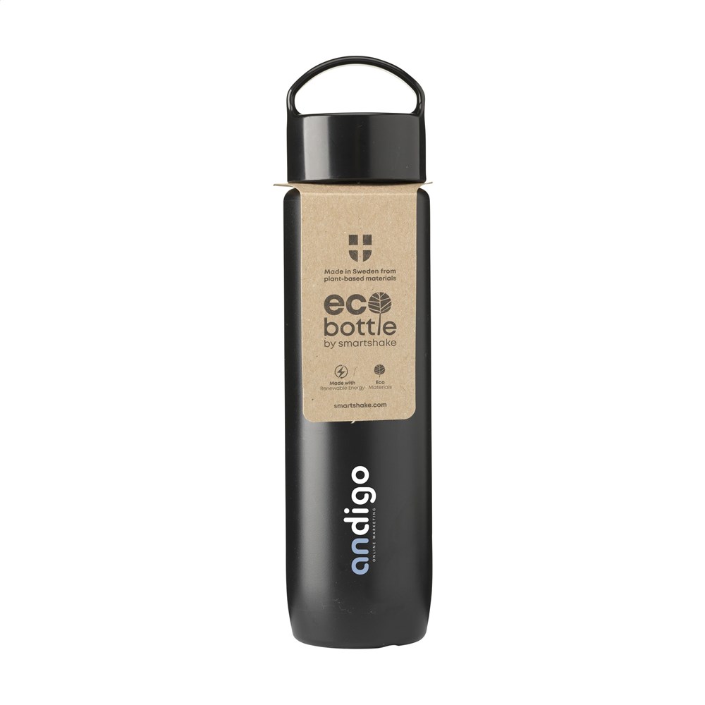 EcoBottle Slim 500 ml plant based - made in EU - zwart