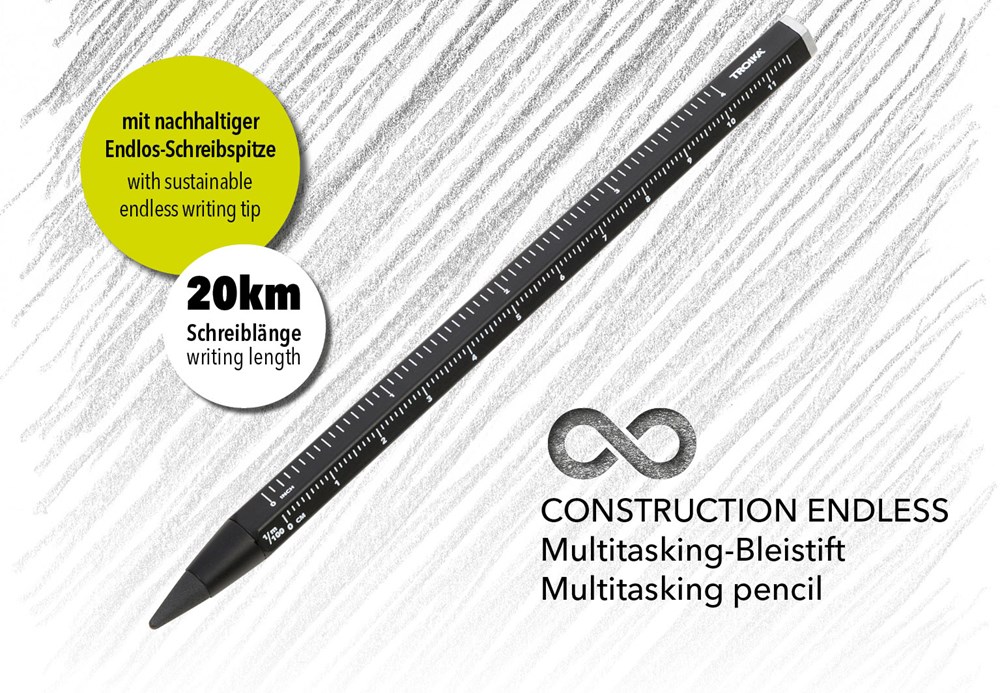 TROIKA Multitasking potlood CONSTRUCTION ENDLESS
