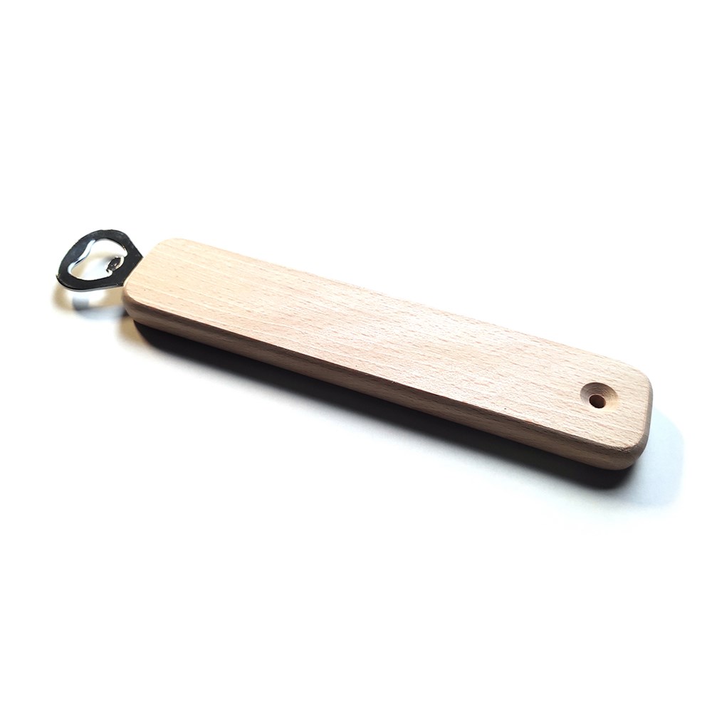 Houten opener met lange greep voor optimale grip!